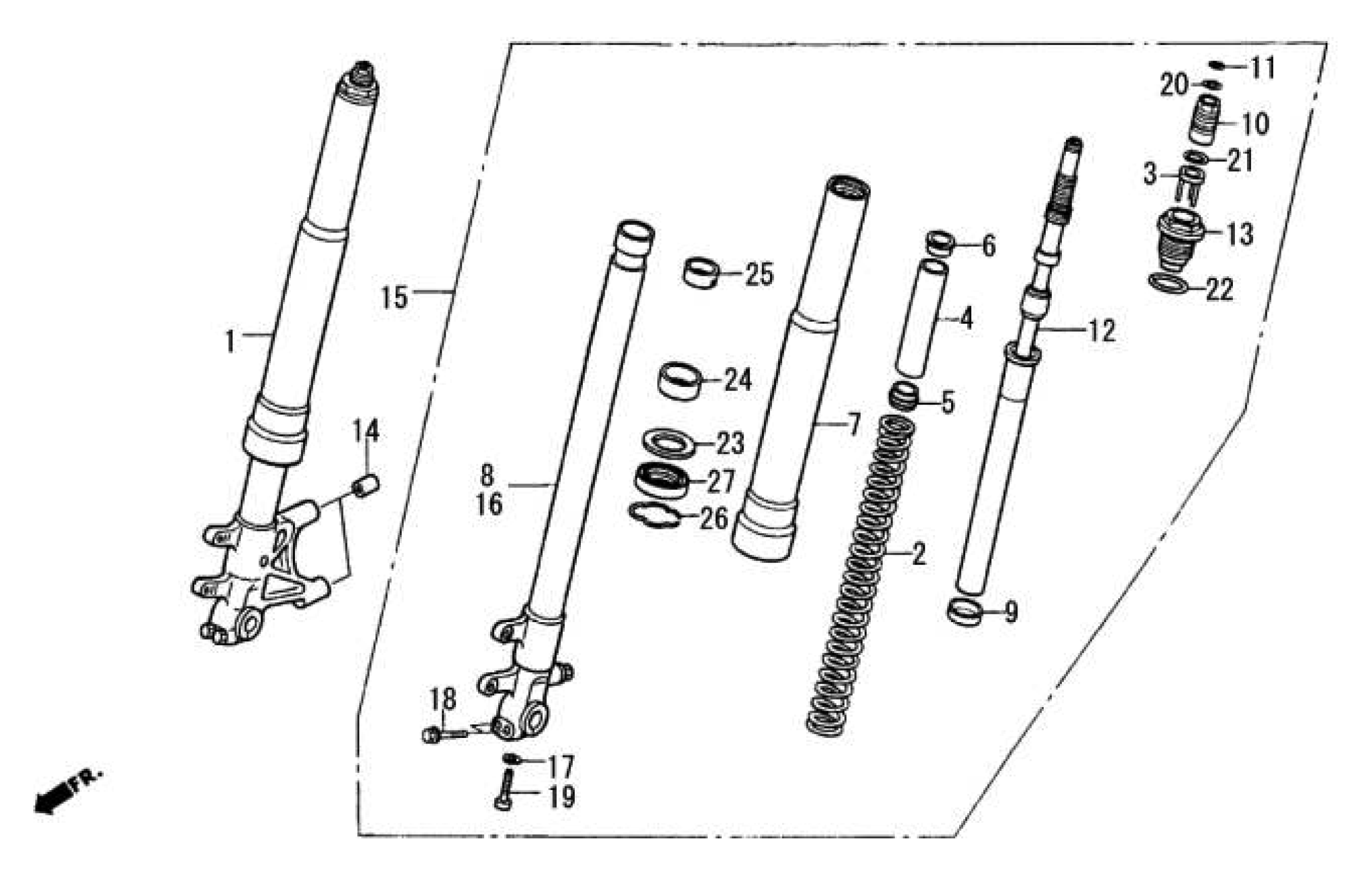 2009 Moriwaki MD250S Front Fork Parts for Sale