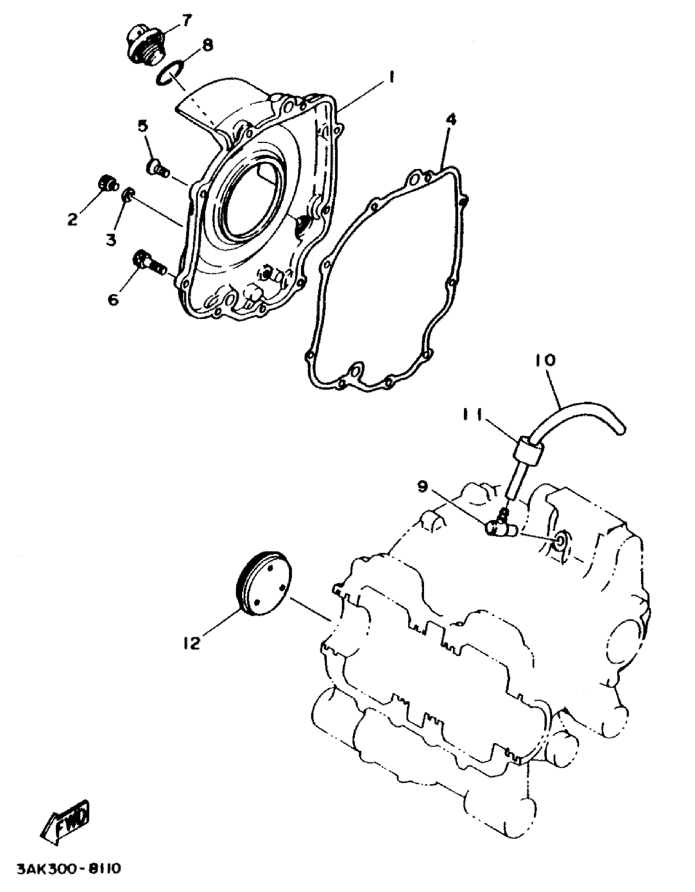 Technical Sports One, LLC 1990 Yamaha TZ250 (3TC1) Oil Pump and Oil Pump Parts