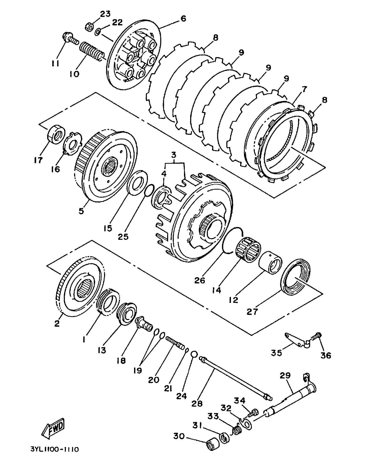 Technical Sports One, LLC 1991 Yamaha TZ250 (3YL1) Oil Pump and Oil Pump Parts