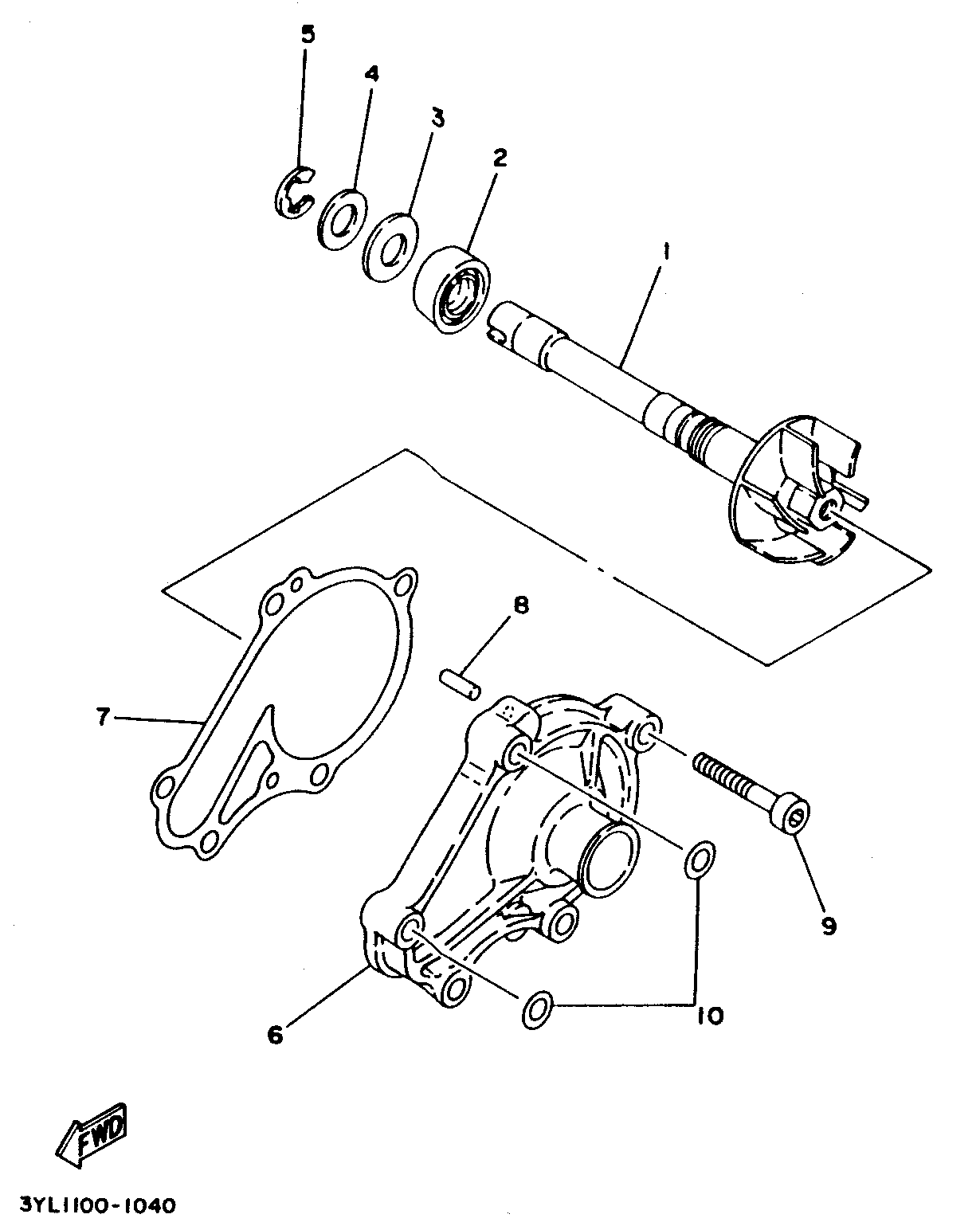 Technical Sports One, LLC 1994 Yamaha TZ250 (4DP3) Water Pump