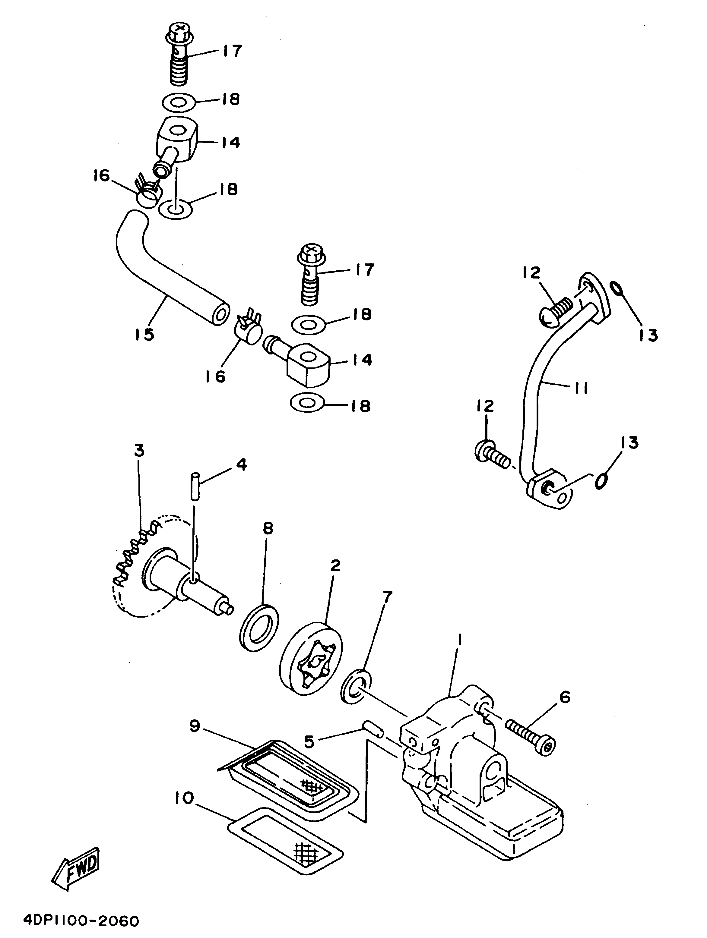 Technical Sports One, LLC 1999 Yamaha TZ250 (4TW4) Oil Pump