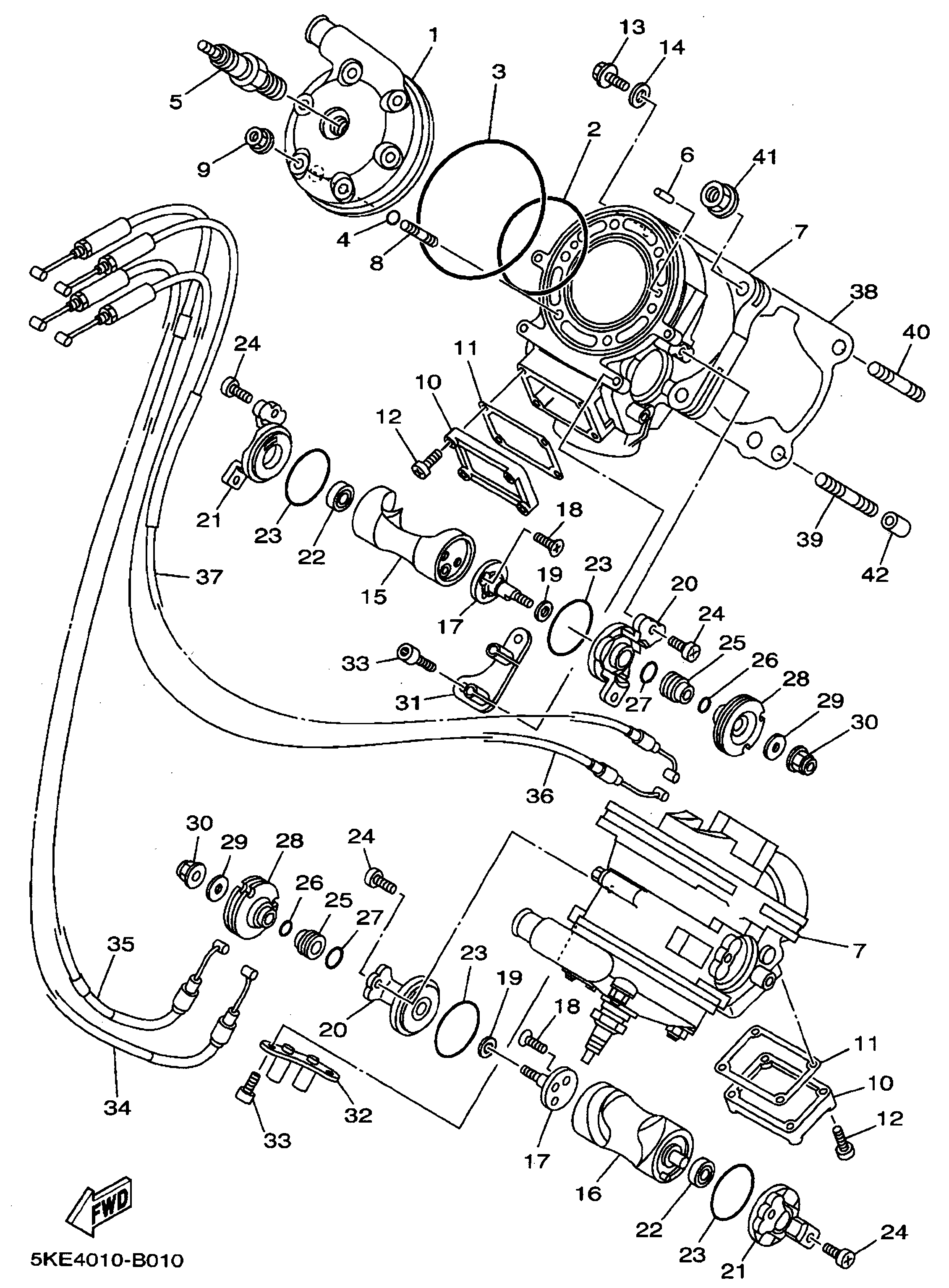 Technical Sports One, LLC 2003 Yamaha TZ250 (5KE4) Cylinder / Cylinder Head