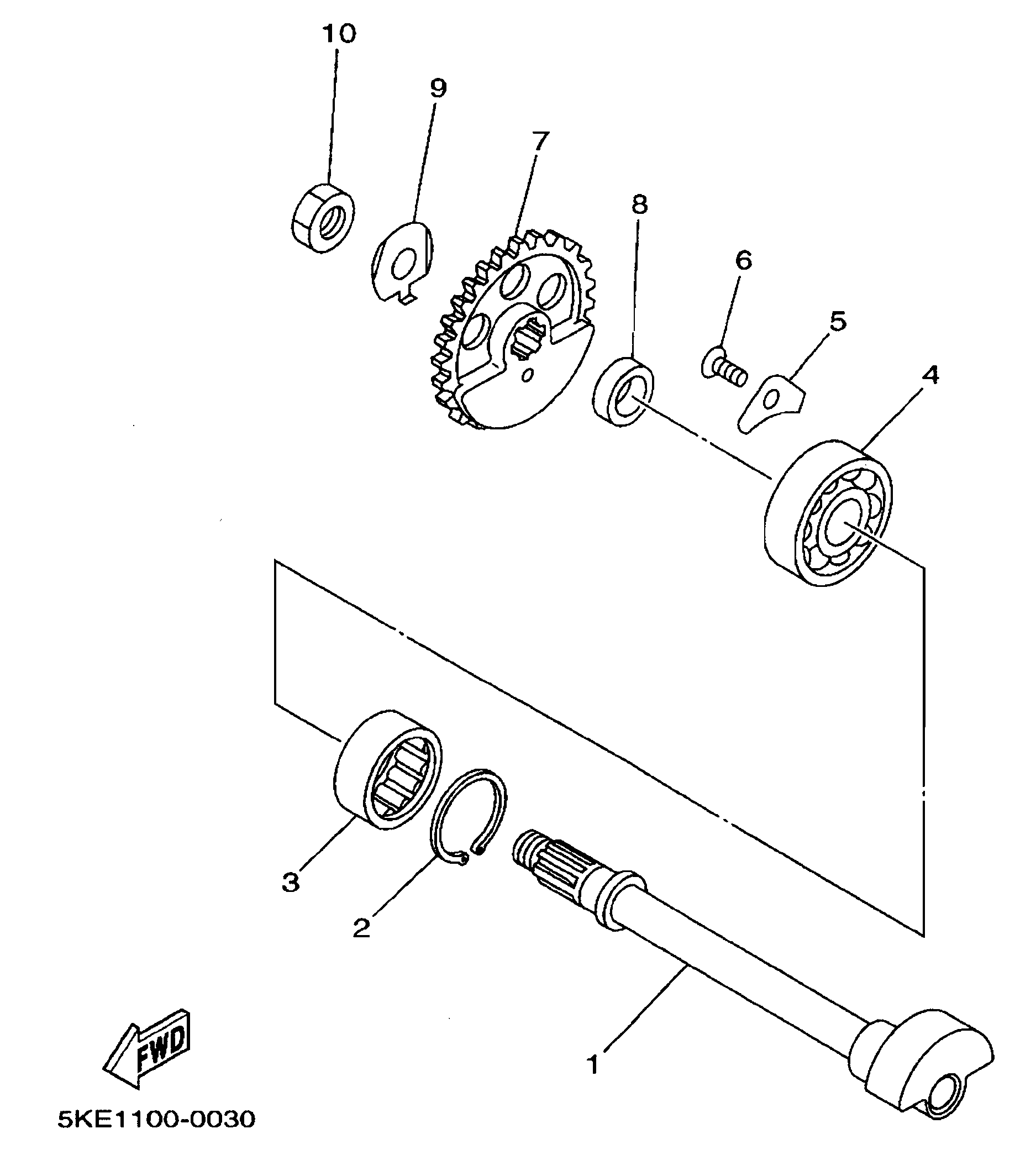 Technical Sports One, LLC 2003 Yamaha TZ250 (5KE4) Balancer Shaft