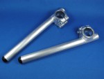 BA12-30-05 CLIP ON HANDLEBAR, BATTLE FACTORY WELDED ALUMINUM (30mm FORK / 5 DEGREE BAR ANGLE) HONDA NSF100 / NSR50/ mini HONDA / YAMAHA TZM50
