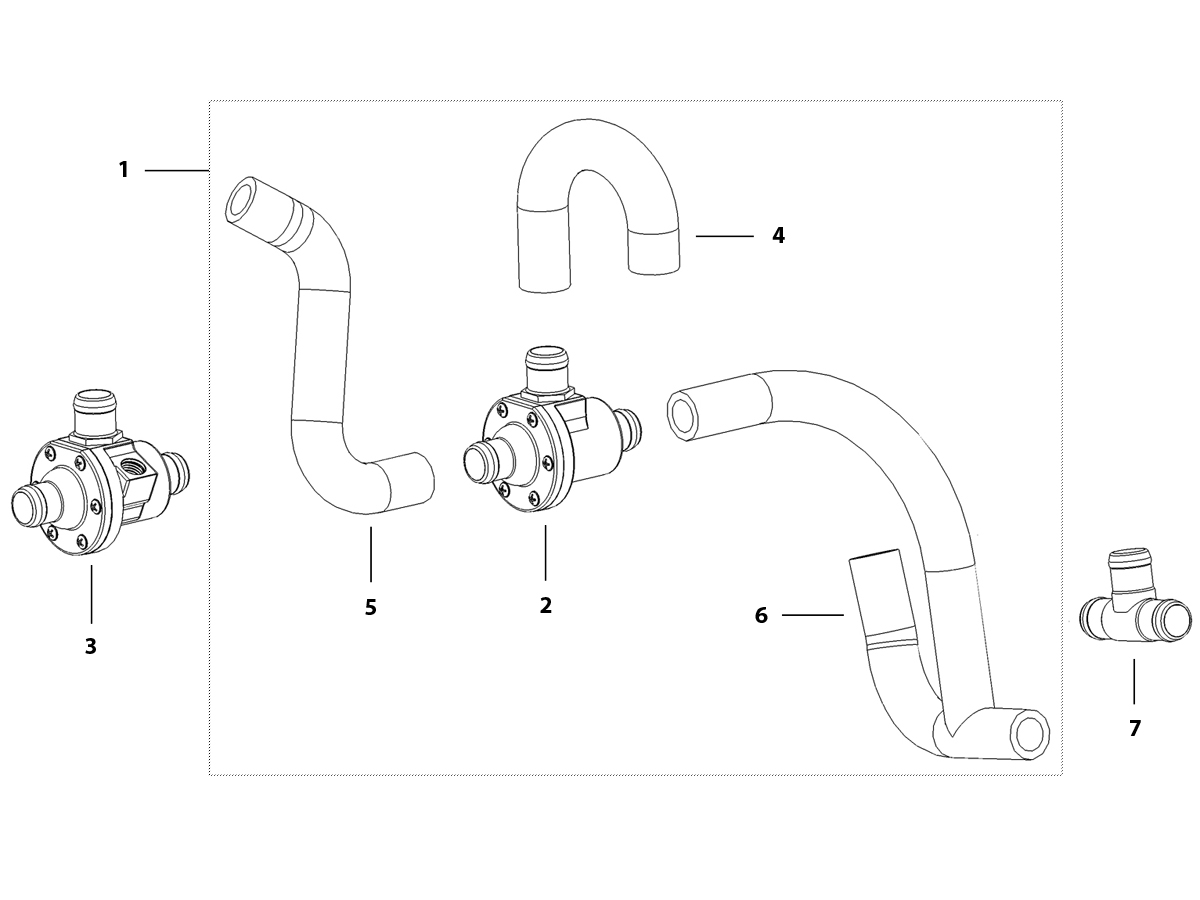 Technical Sports One, LLC 2002 Bypass Thermostat for Single Cylinder Two-Stroke Motor. Honda RS125R, Yamaha TZ125.
