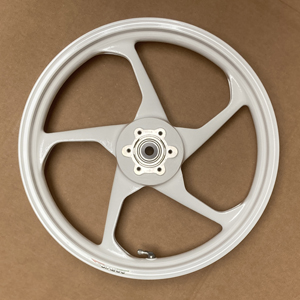 HO02A57250W WHEEL, FRONT (250x17) MARVIC PENTA MAGNESIUM HONDA RS125 WHITE