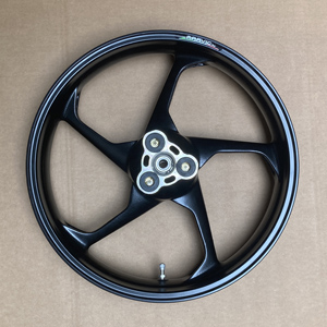 HO05P57350B WHEEL, REAR (350x17) MARVIC PENTA MAGNESIUM HONDA RS125 BLACK