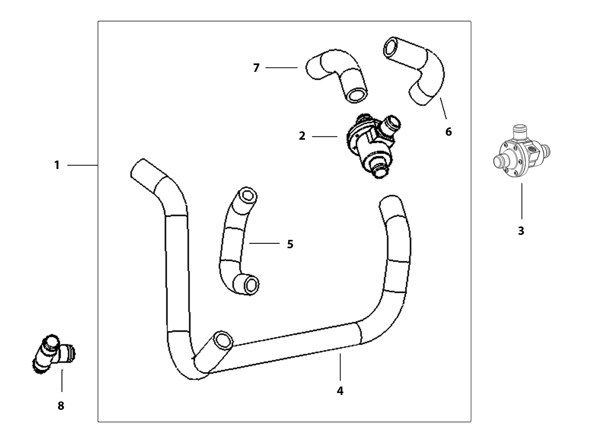 Technical Sports One, LLC 2002 Bypass Thermostat for Single Cylinder Two-Stroke Motor. Honda RS125, Yamaha TZ125.